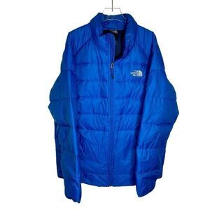 The North Face Jacket Mens Large L Blue Crimptastic 550 Down Hybrid Stretch Warm